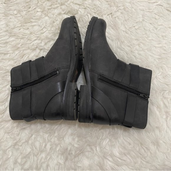 Natural sole BEMBE women's ankle boots size 8 charcoal grey  booties - Picture 6 of 9